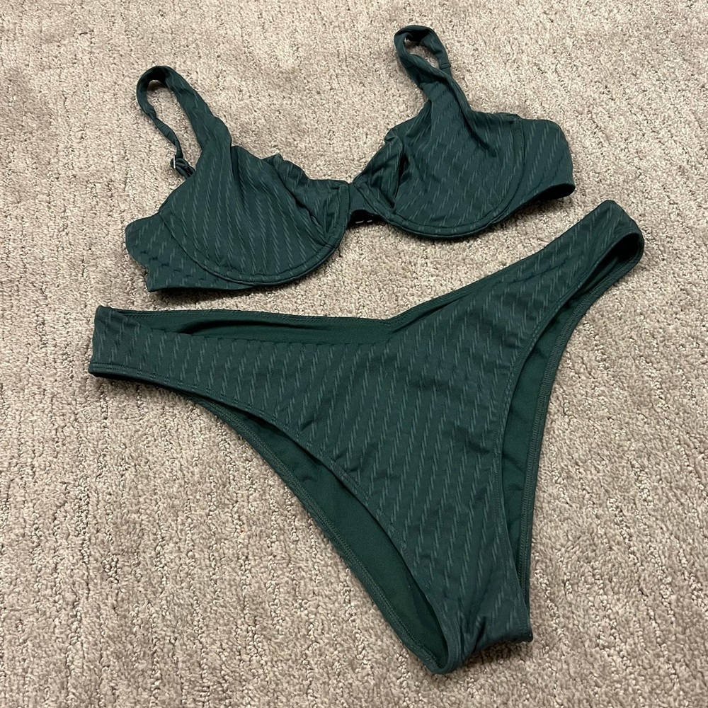 Green Abercrombie bikini